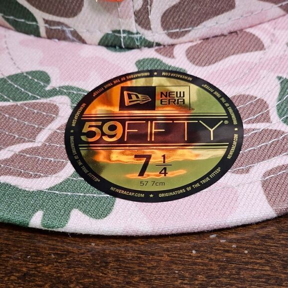 New Era San Francisco Giants Duck Camo 59Fifty Fitted Hat 2010 World Serie 7 1/4 - Picture 8 of 14